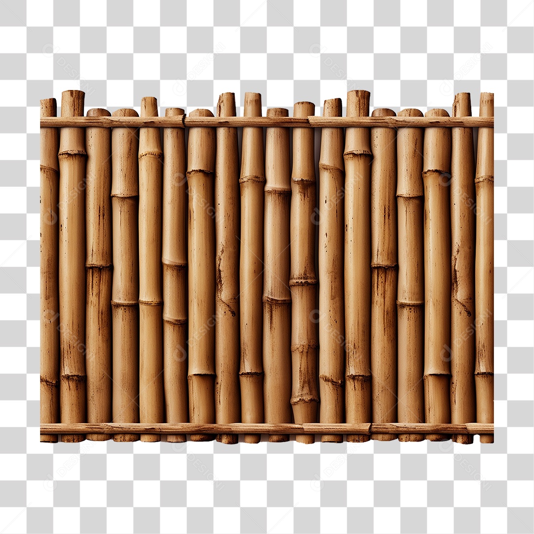 Cerca de Bambu PNG Transparente
