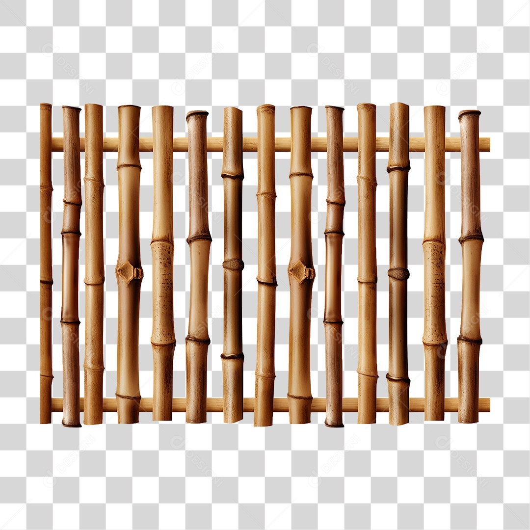 Cerca de Bambu PNG Transparente