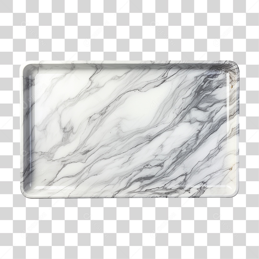 Bandeja de Mármore Branca Desenhos PNG Transparente
