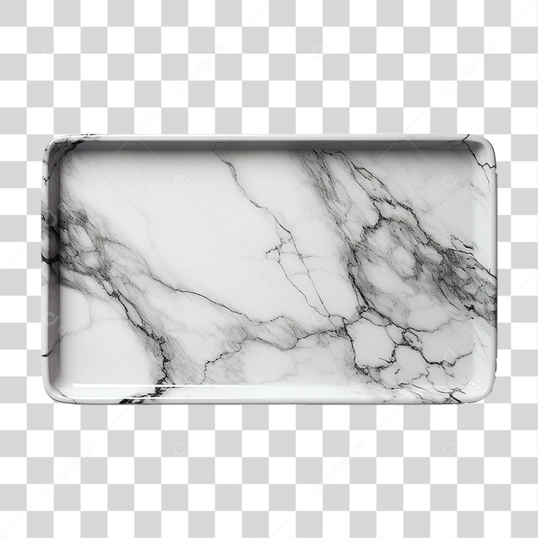 Bandeja de Mármore Branca Desenhos PNG Transparente