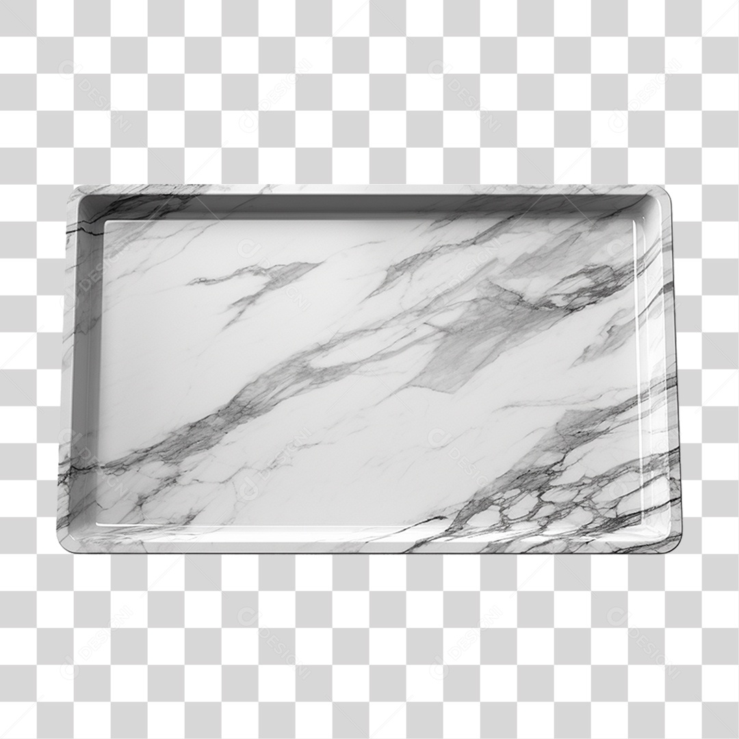 Bandeja de Mármore Branca Desenhos PNG Transparente