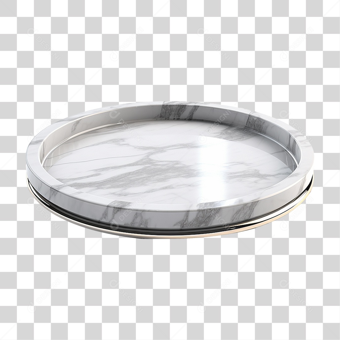 Bandeja de Mármore Branca Desenhos PNG Transparente