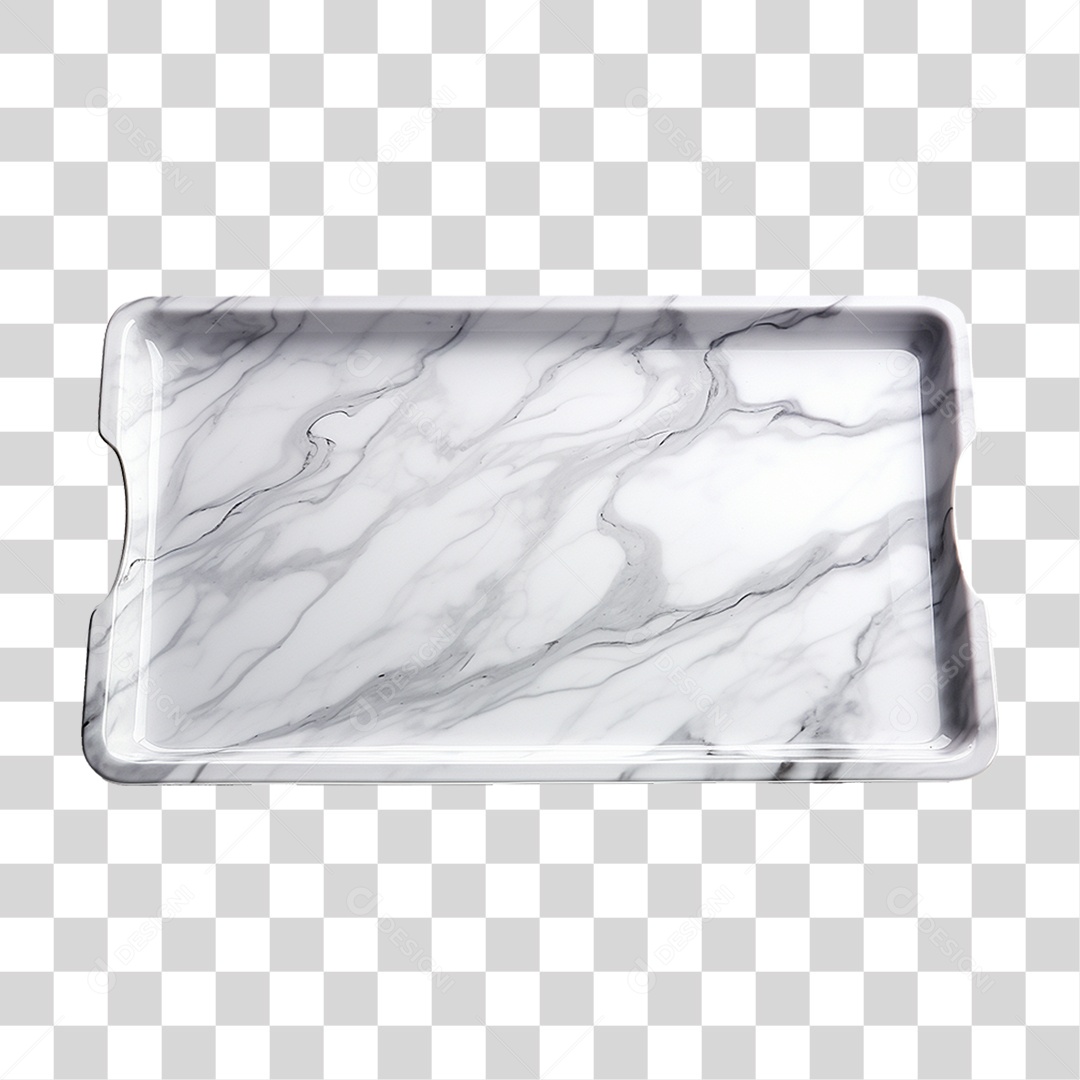 Bandeja de Mármore Branca Desenhos PNG Transparente