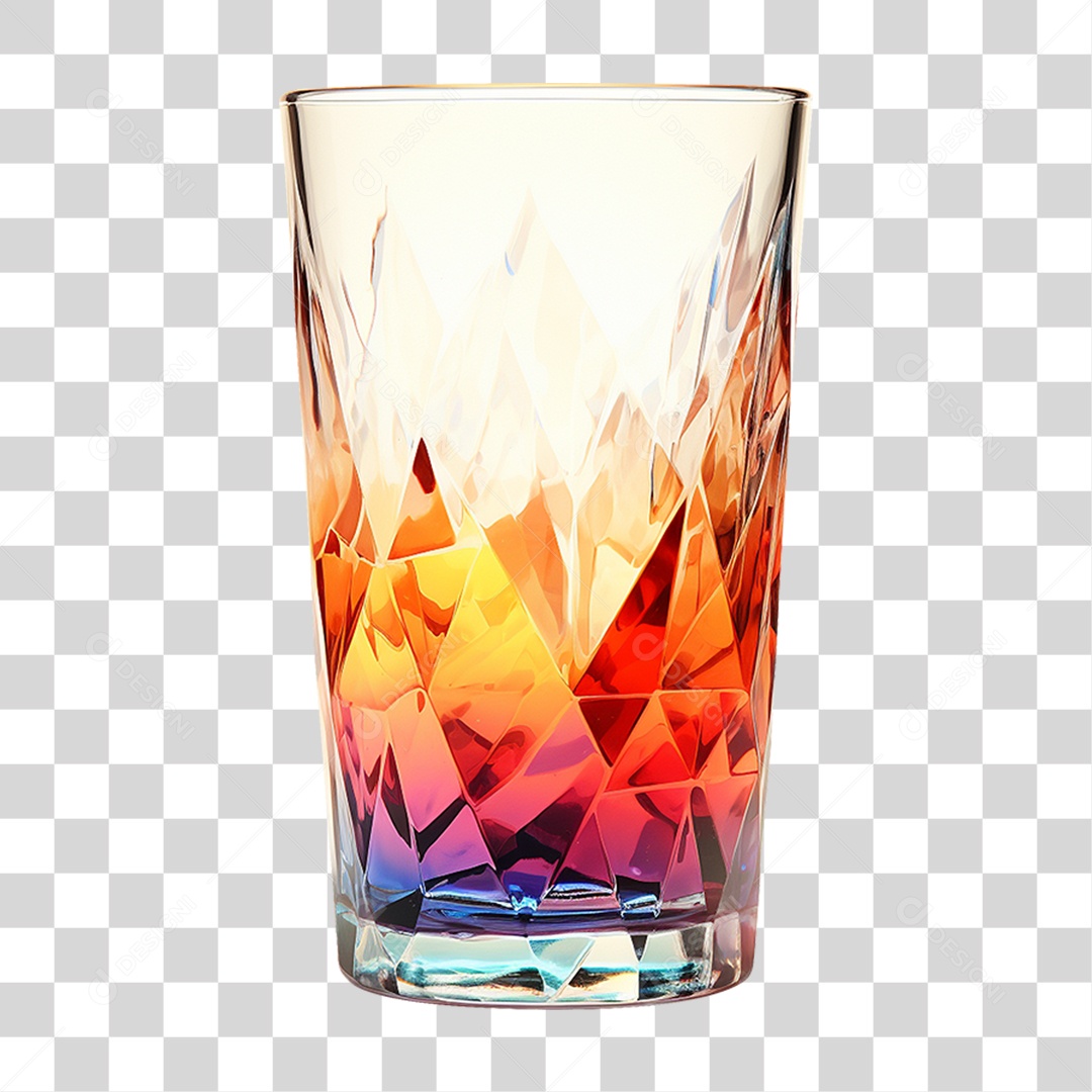 Copo de Vidro PNG Transparente