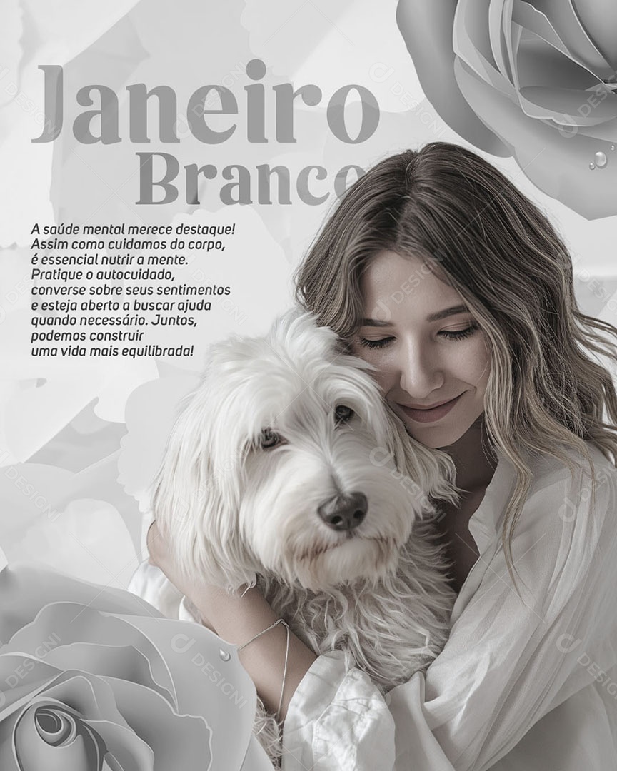 Social Media Story Janeiro Branco Vida Mais Equilibrada PSD Editável