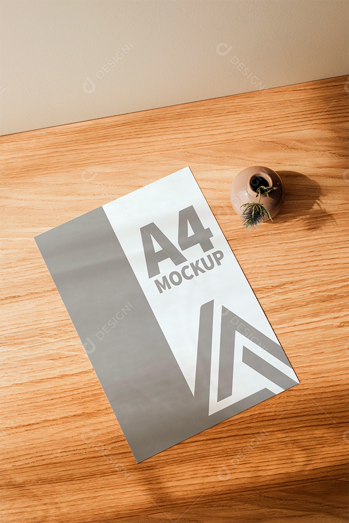 Mockup Folheto e Maquete de Papel Timbrado PSD Editável