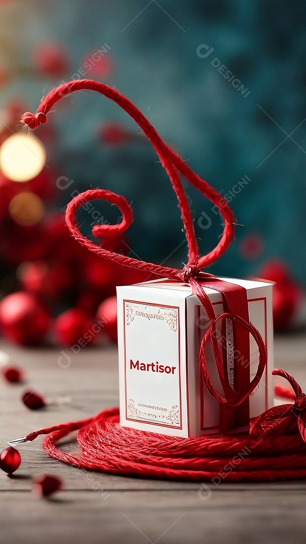 Modelo de plano de fundo do dia dos Martisores