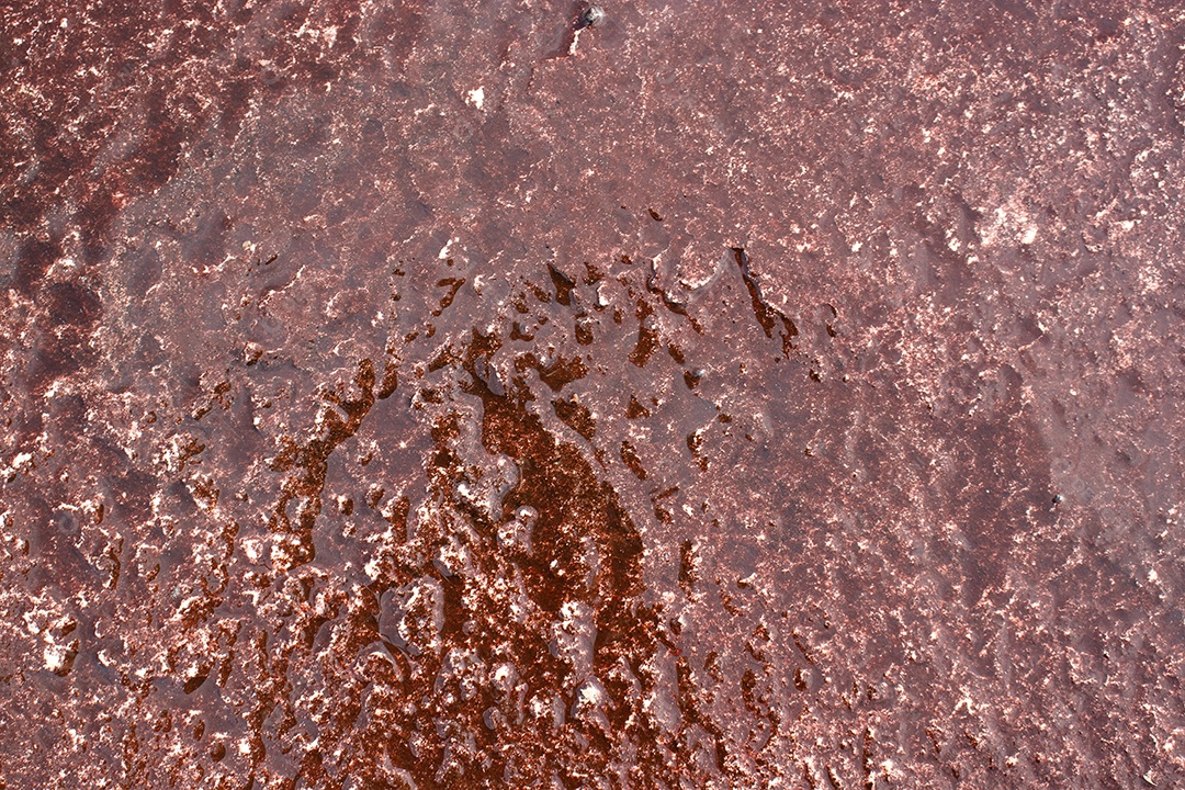 Vista superior da textura da rocha em tom bege escuro