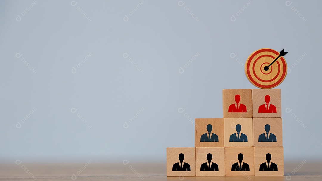 Blocos de madeira sobre fundo isolado