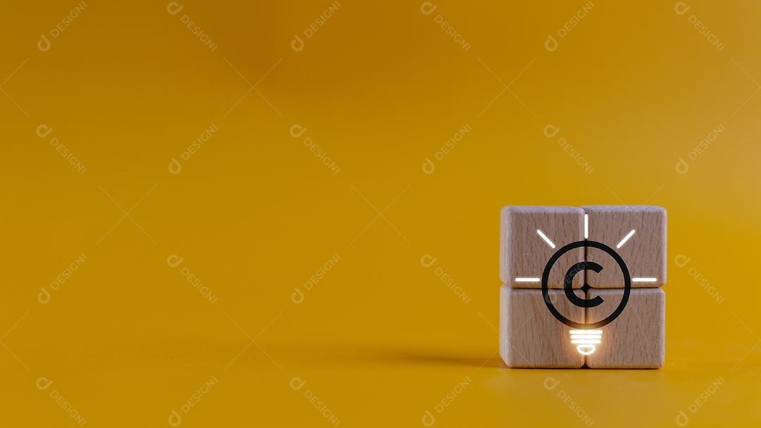 Blocos de madeira sobre fundo isolado