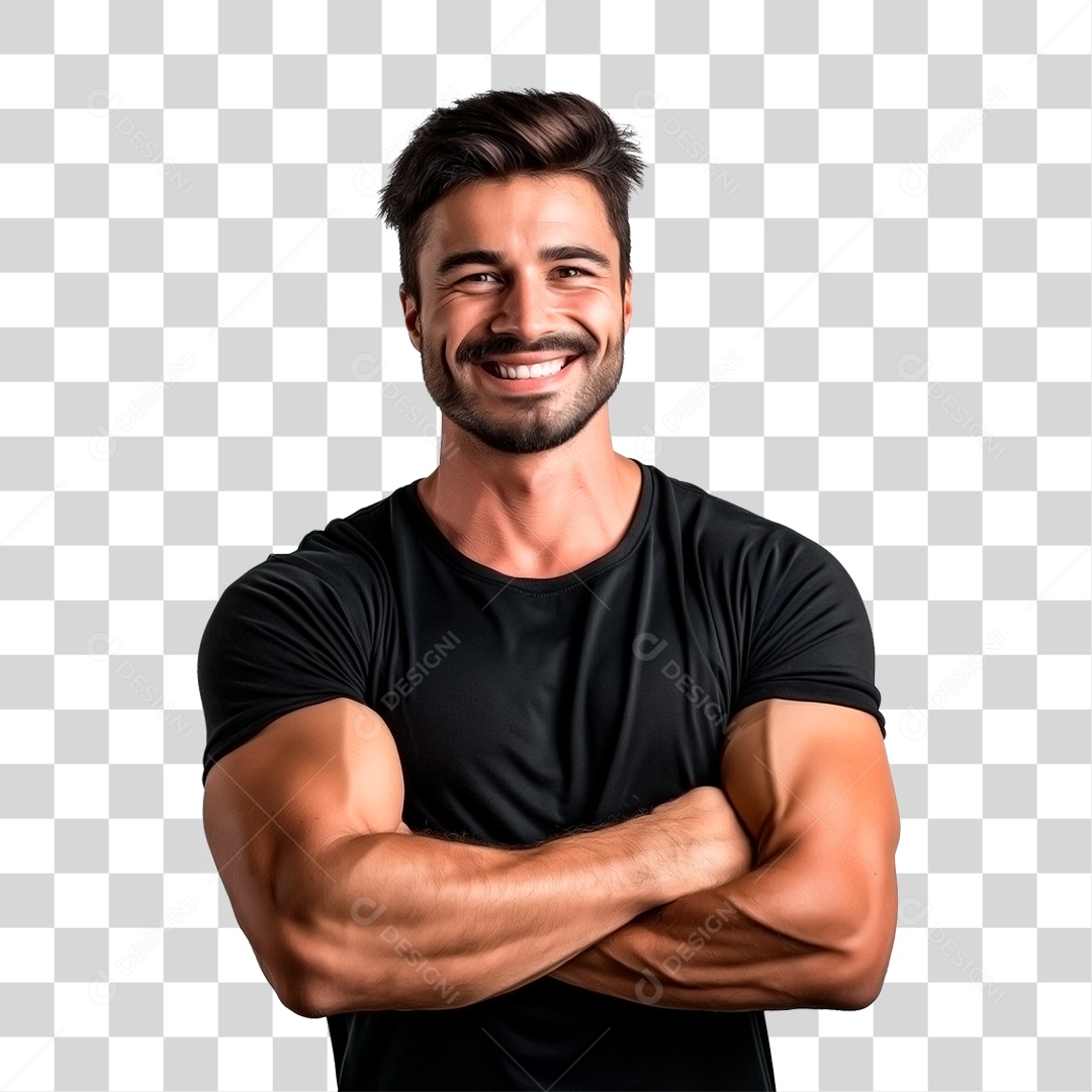 Homem musculo gerado por ai PNG