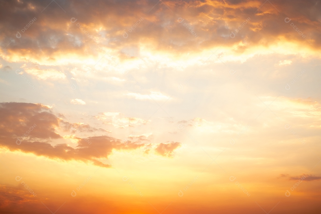 Céu lindo em um entadecer