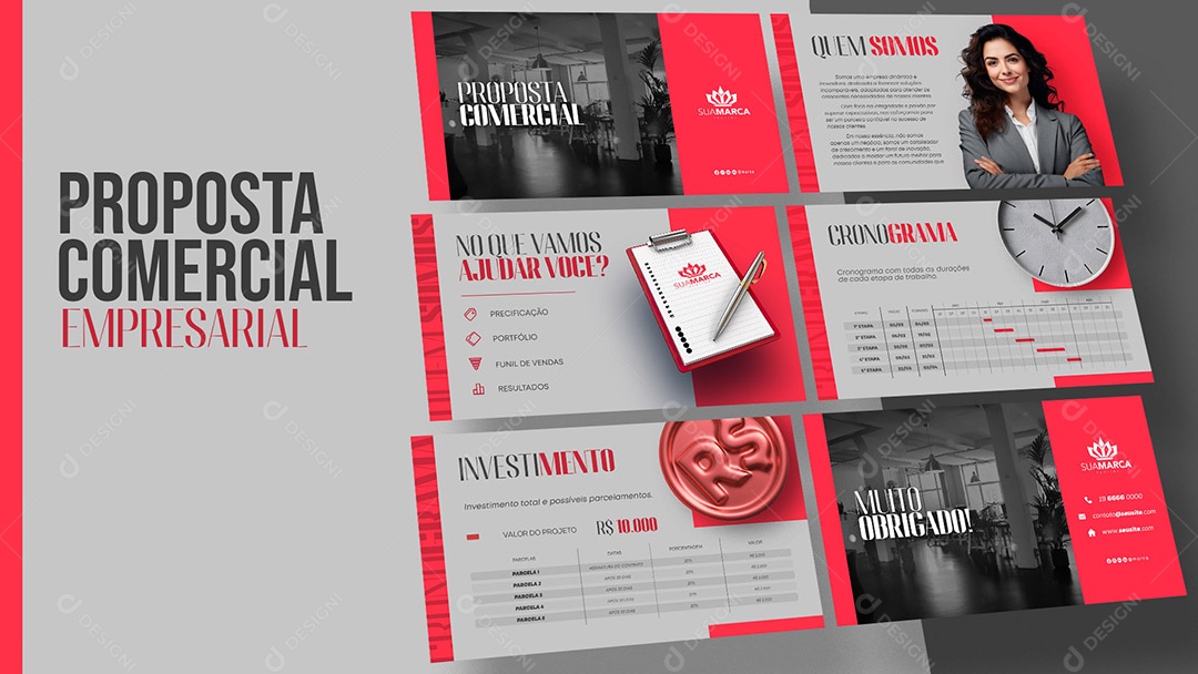 Proposta Comercial Empresarial PSD Editável