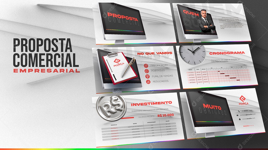 Proposta Comercial Empresarial PSD Editável