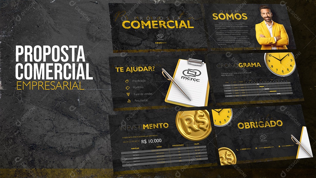 Proposta Comercial Empresarial PSD Editável