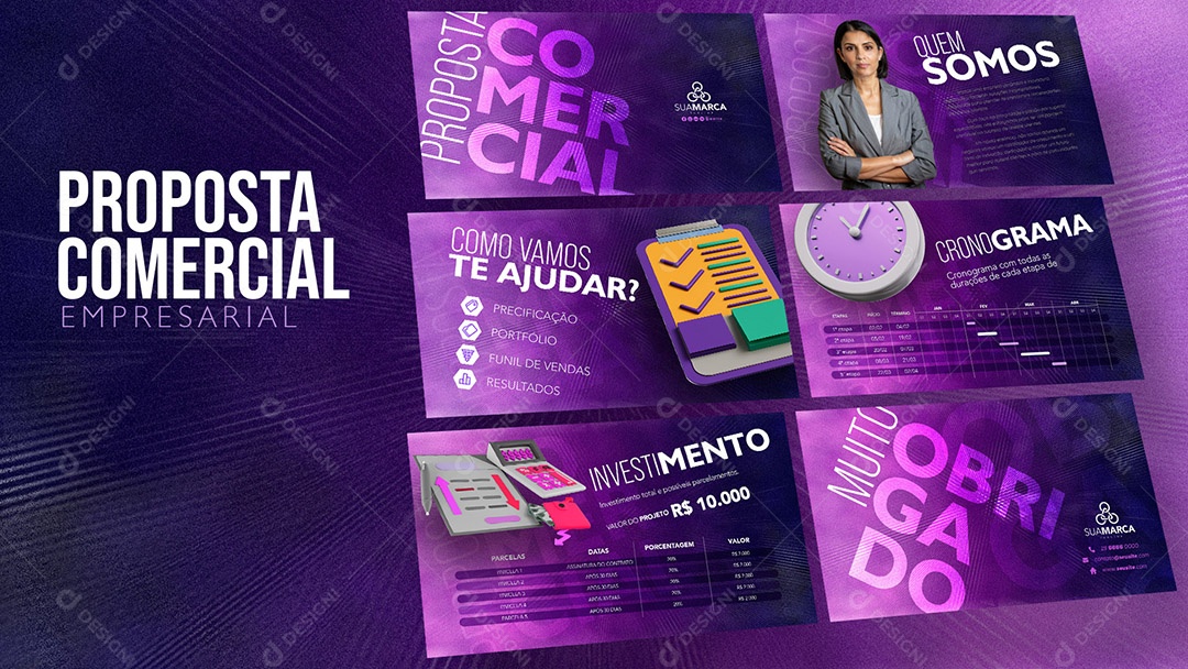 Proposta Comercial Empresarial PSD Editável