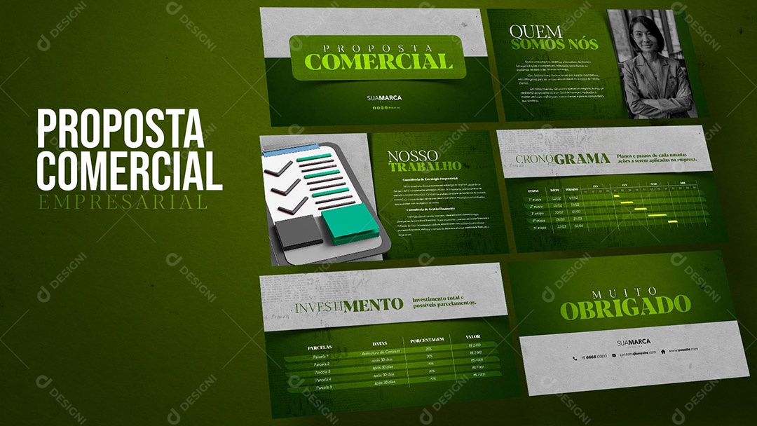 Proposta Comercial Empresarial PSD Editável