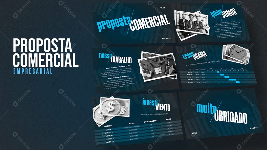 Proposta Comercial Empresarial PSD Editável