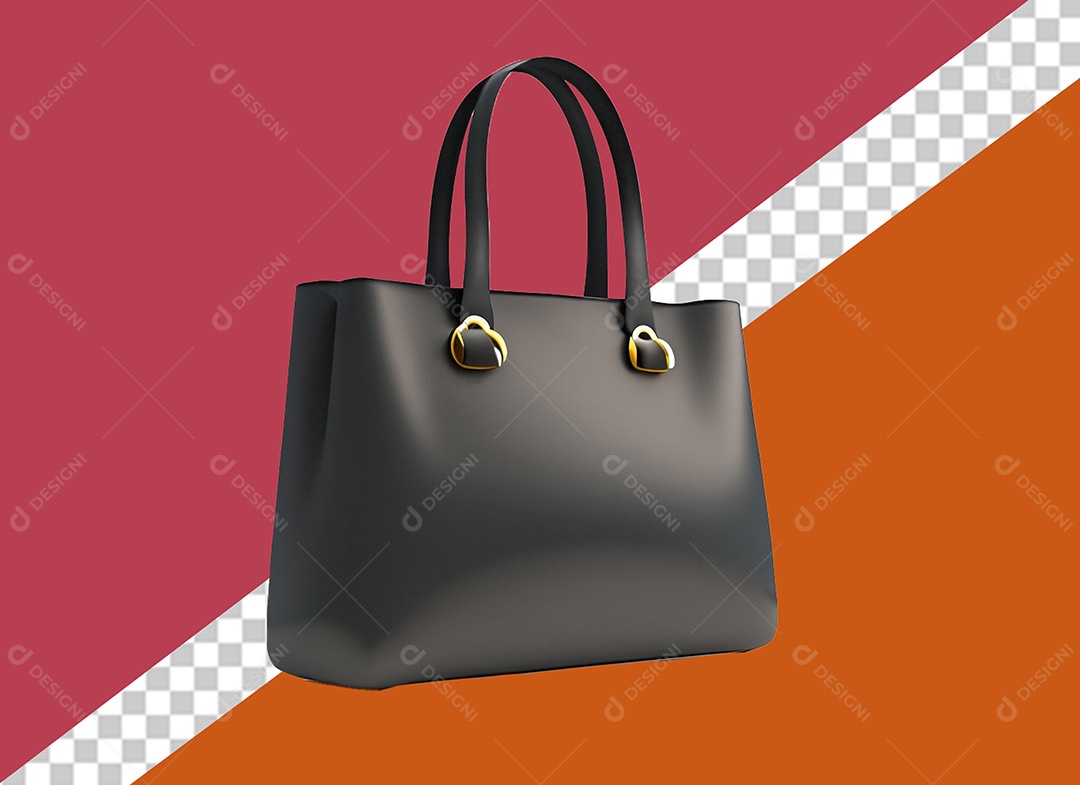 Bolsa de Grife Elemento 3D para Composição PSD