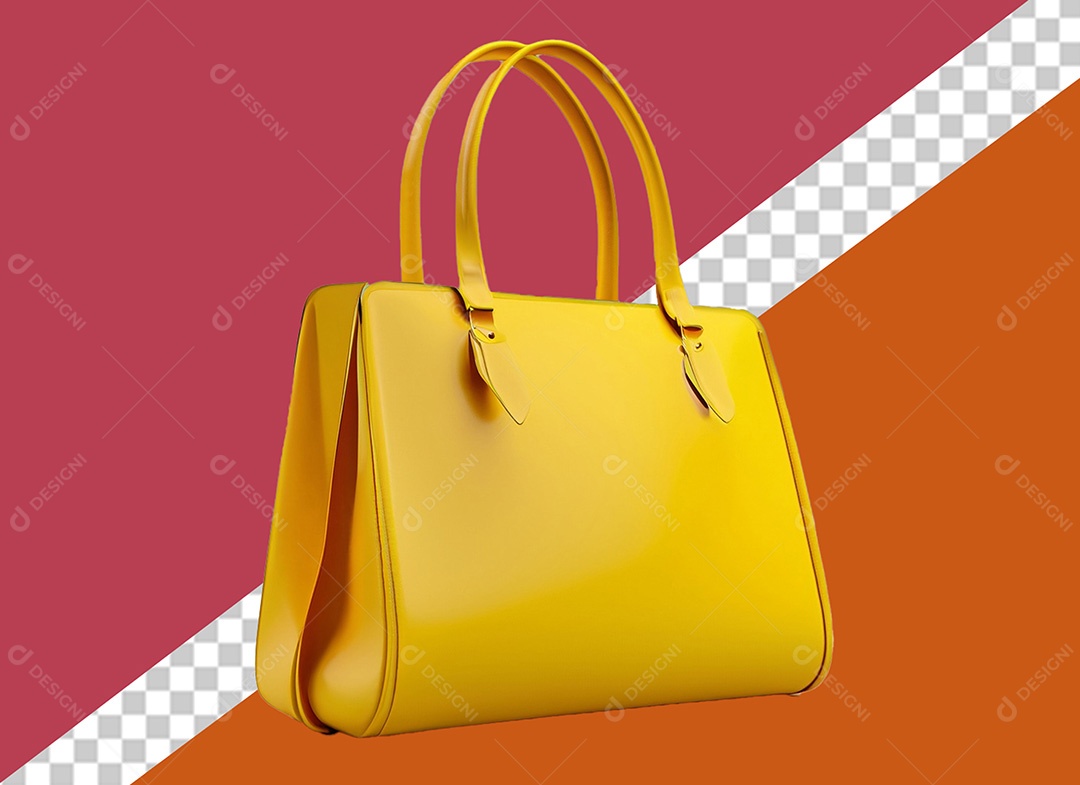 Bolsa de Grife Elemento 3D para Composição PSD