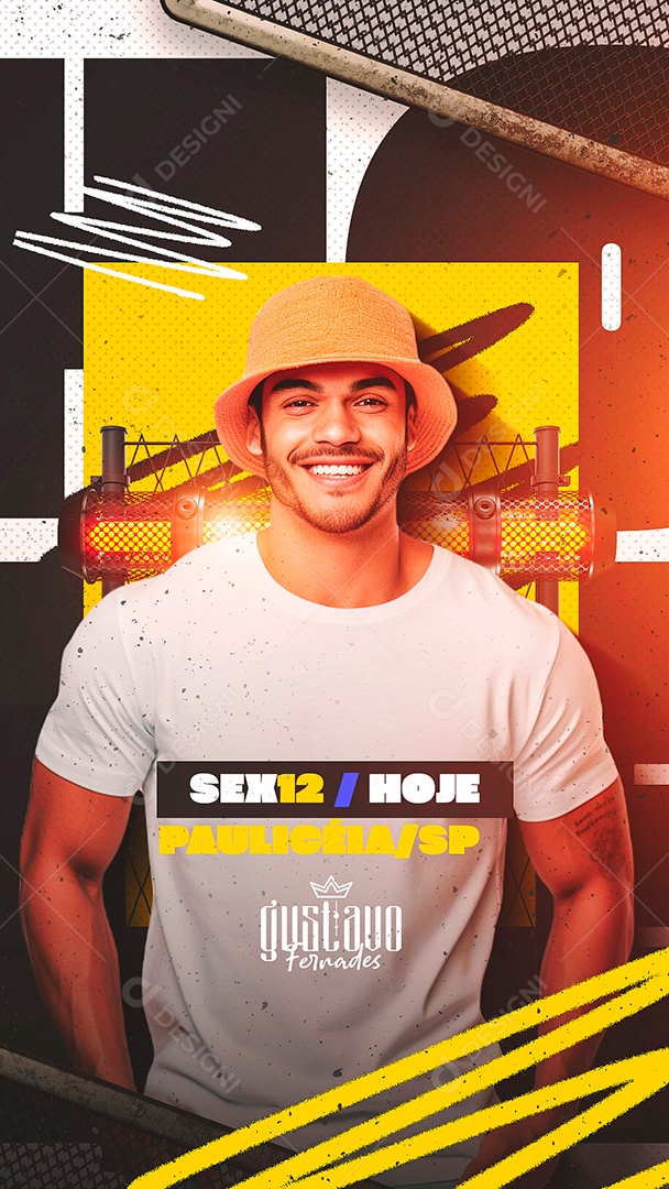 Story Flyer Gustavo Fernades Social Media PSD Editável