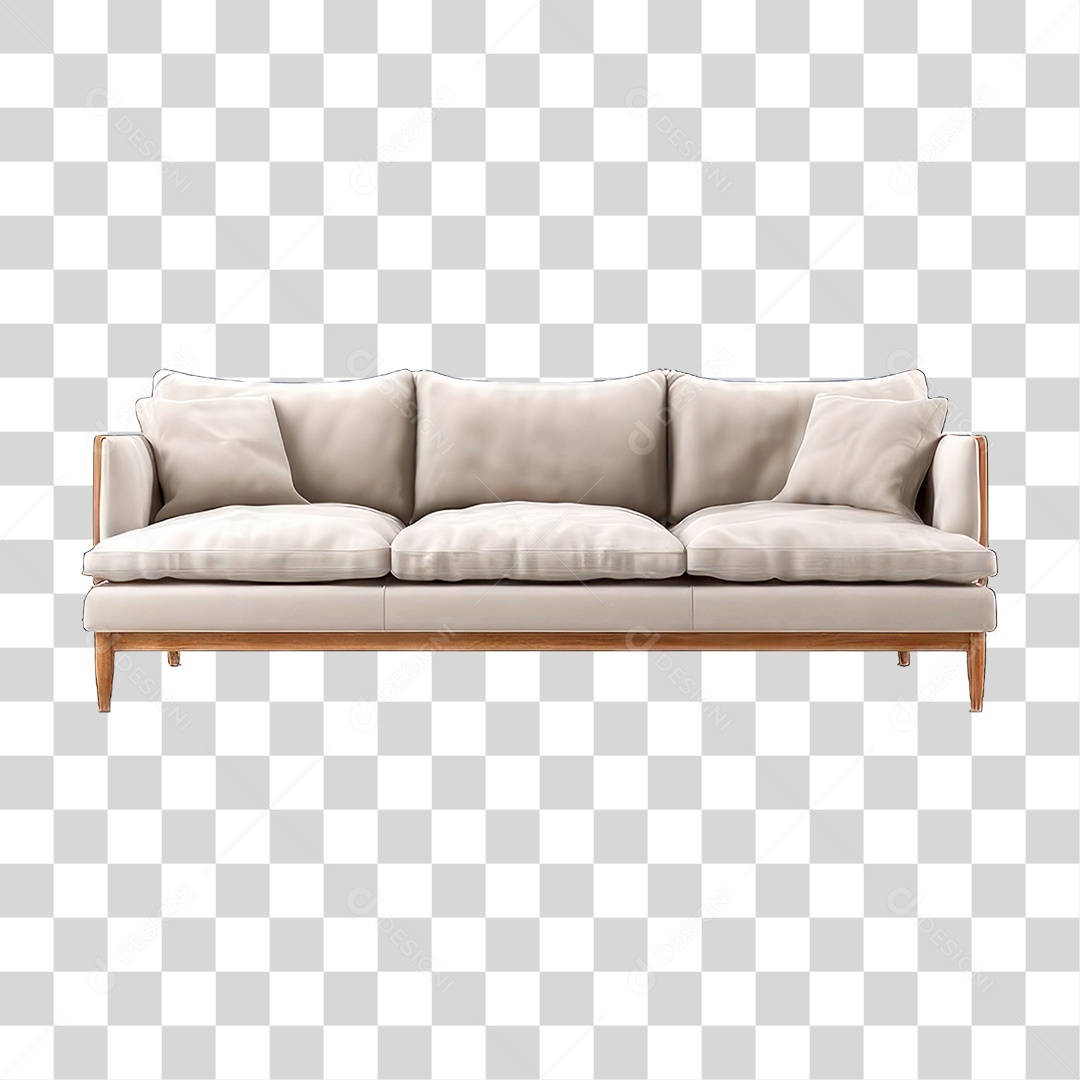 Sofá de Couro PNG Transparente