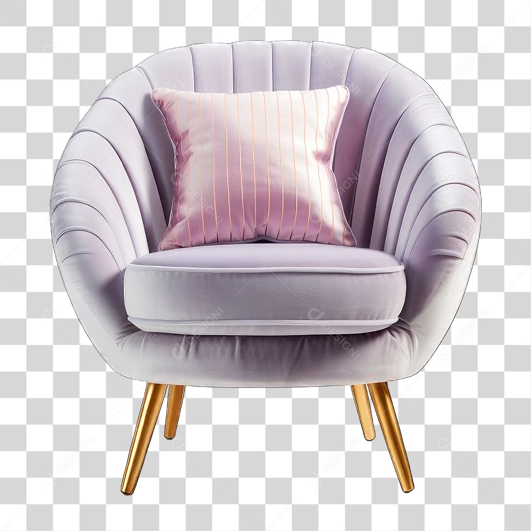 Poltrona de Couro PNG Transparente