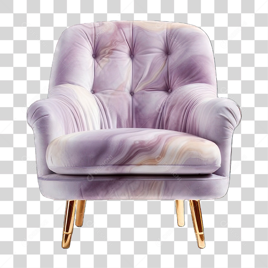 Poltrona de Couro PNG Transparente