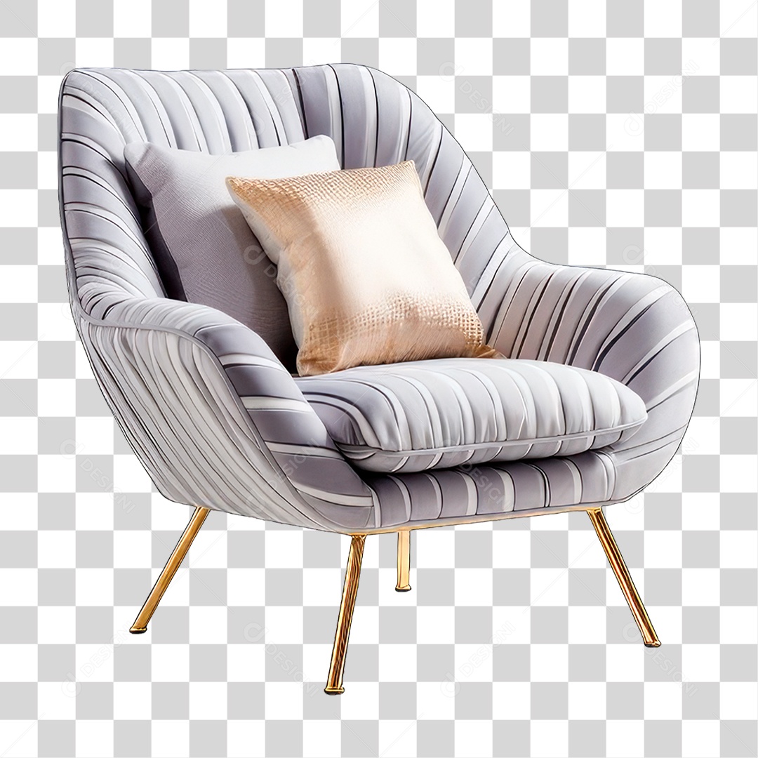 Poltrona de Couro PNG Transparente