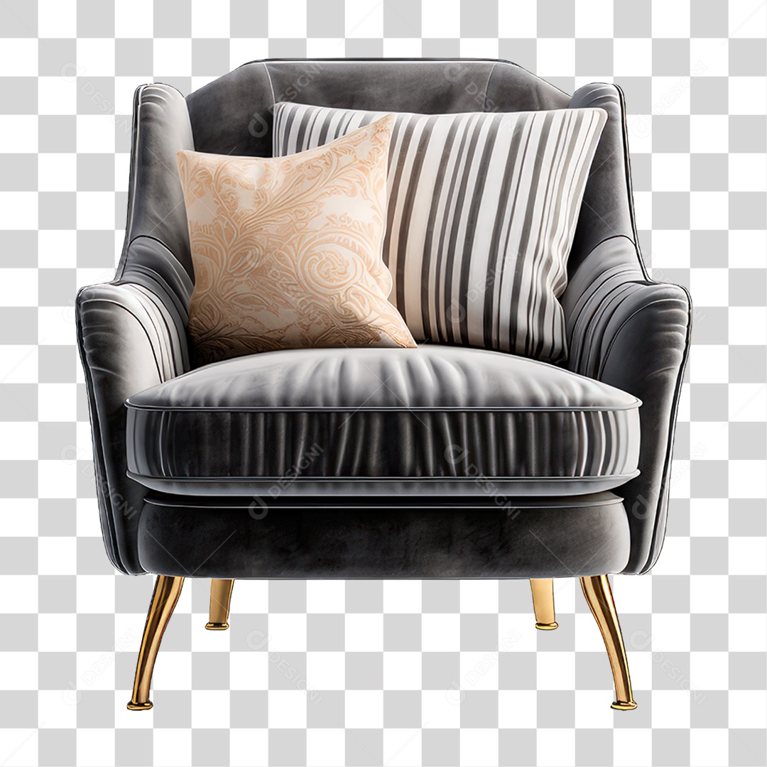 Poltrona de Couro PNG Transparente