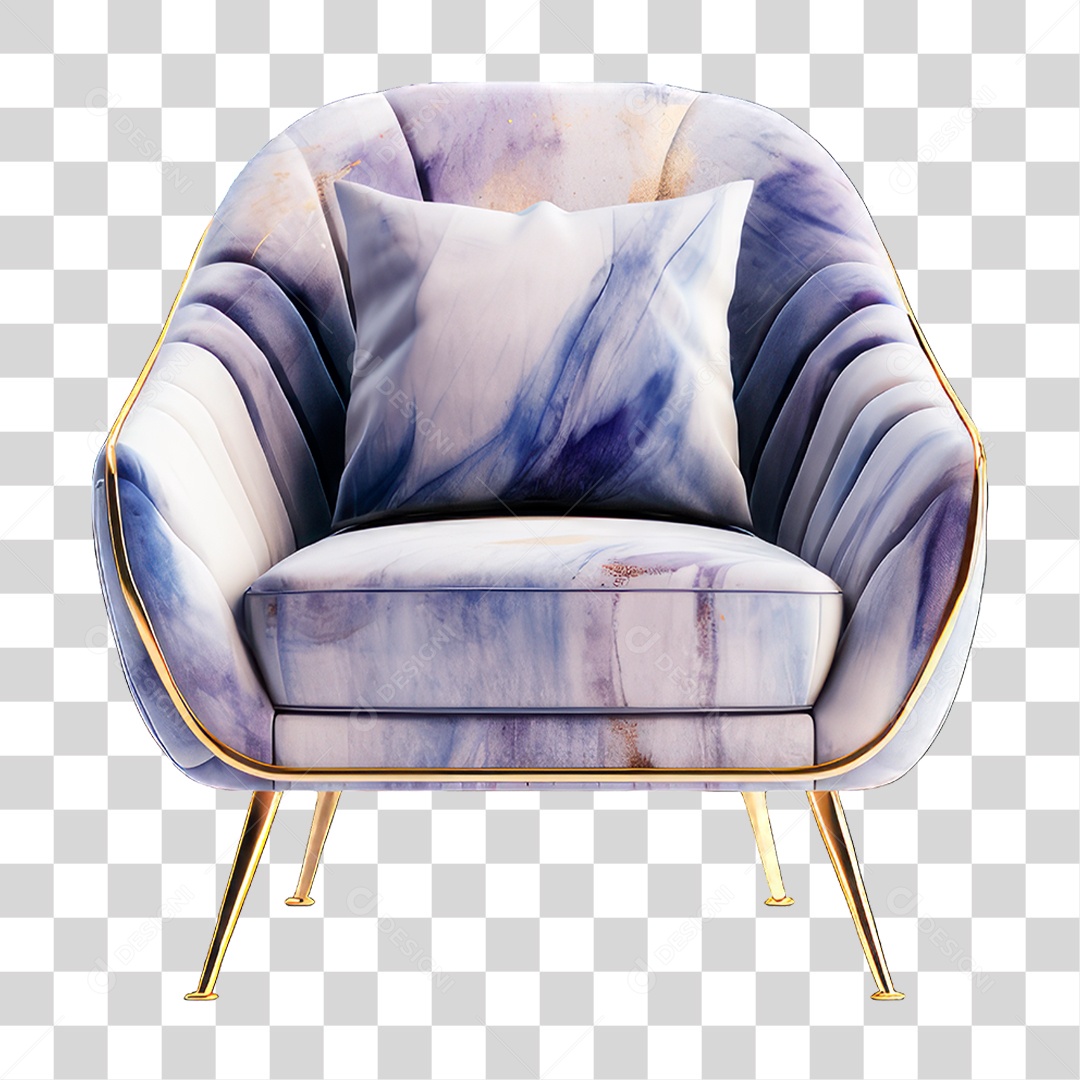 Poltrona de Couro PNG Transparente