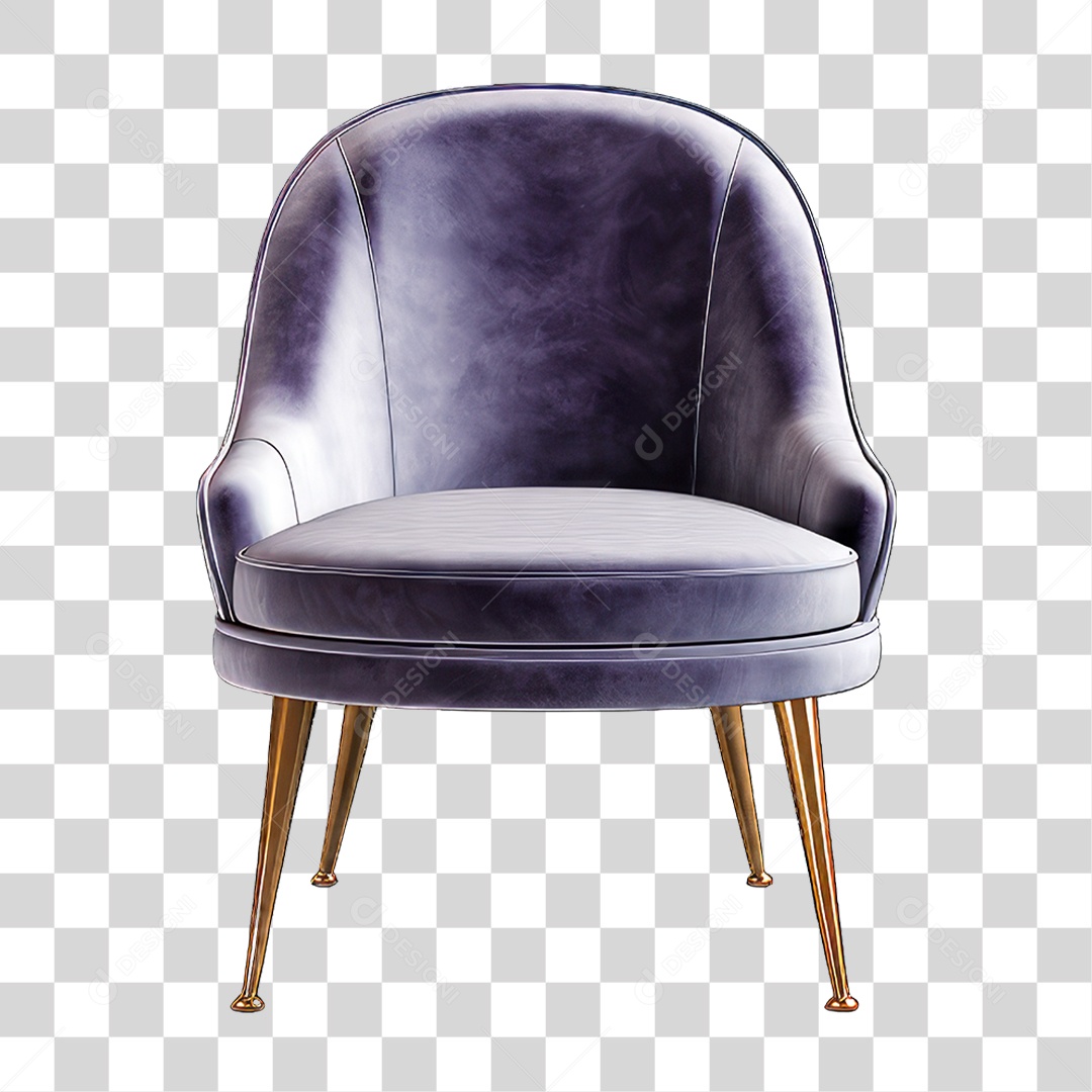 Poltrona de Couro PNG Transparente