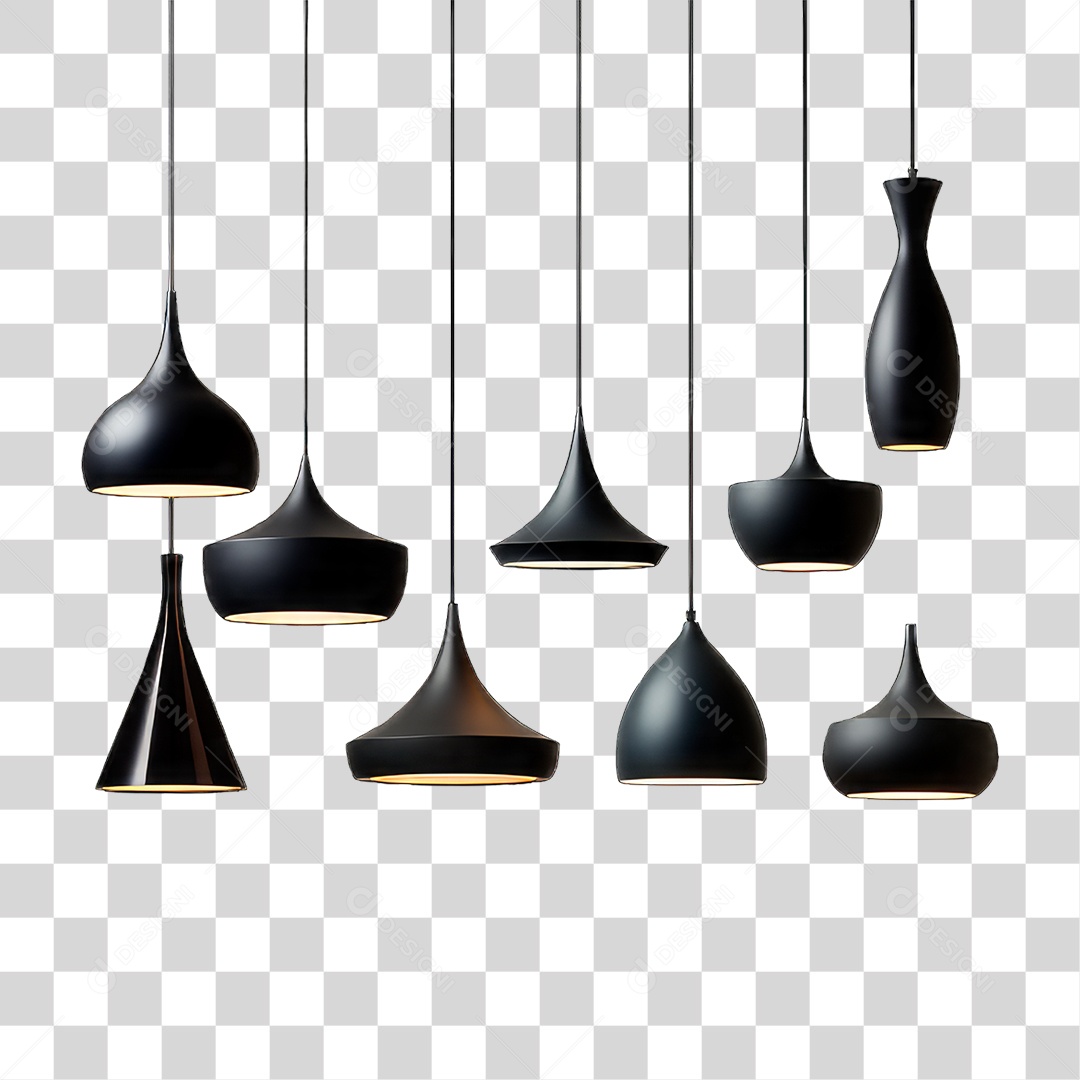 Luminárias Metálica PNG Transparente