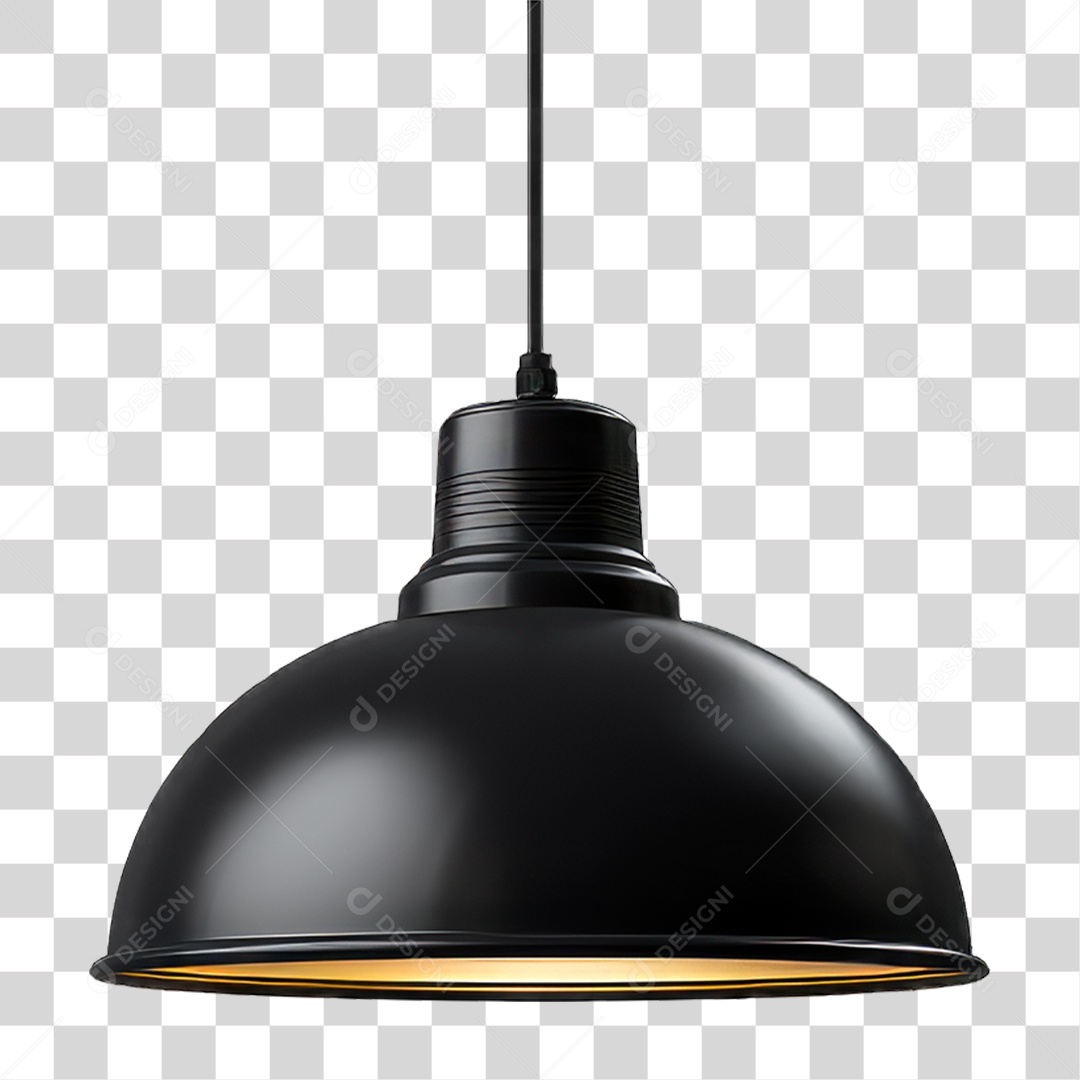 Luminária Metálica PNG Transparente