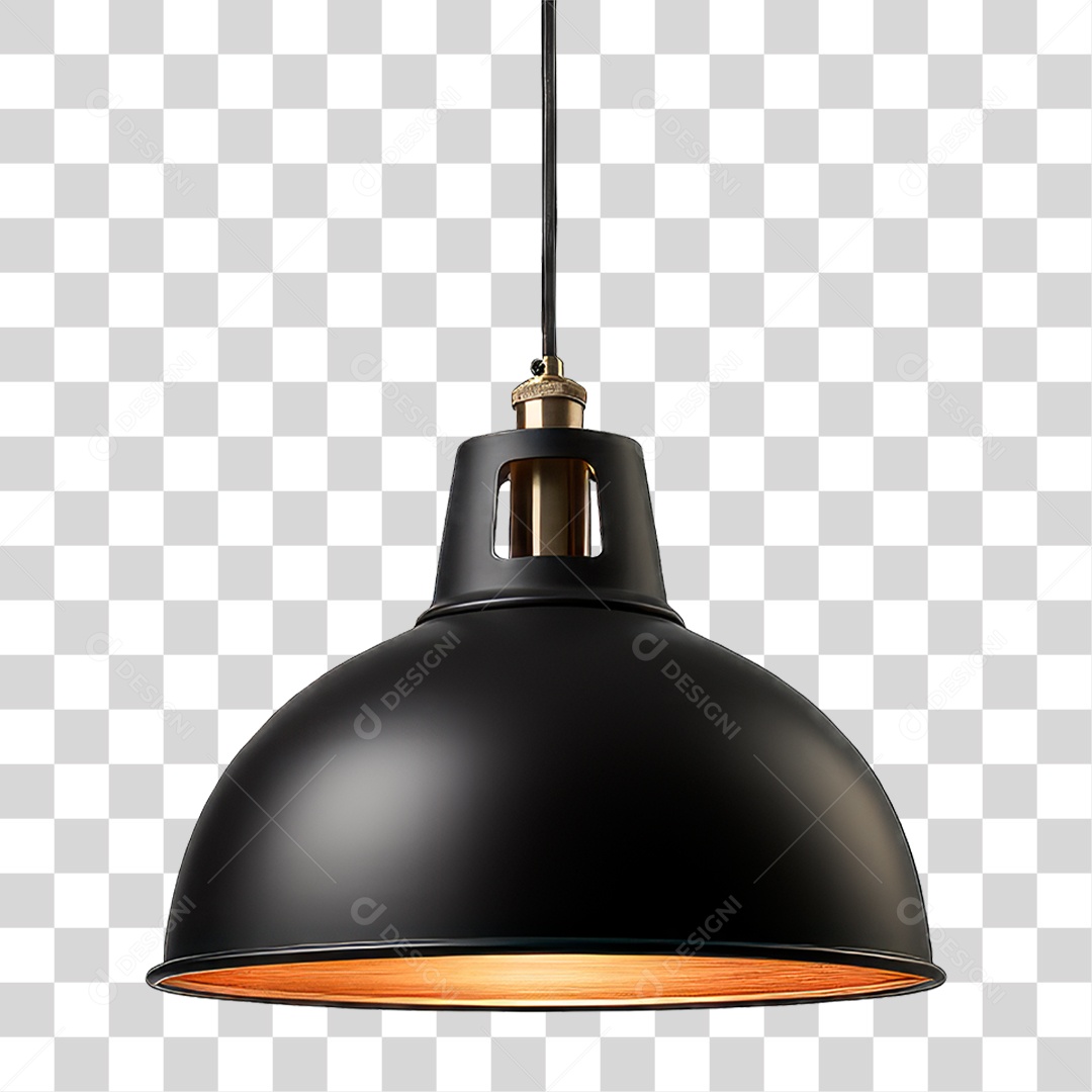 Luminária Metálica PNG Transparente