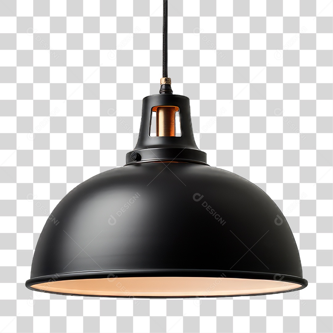 Luminária Metálica PNG Transparente