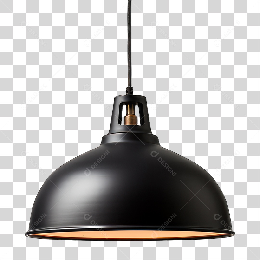 Luminária Metálica PNG Transparente