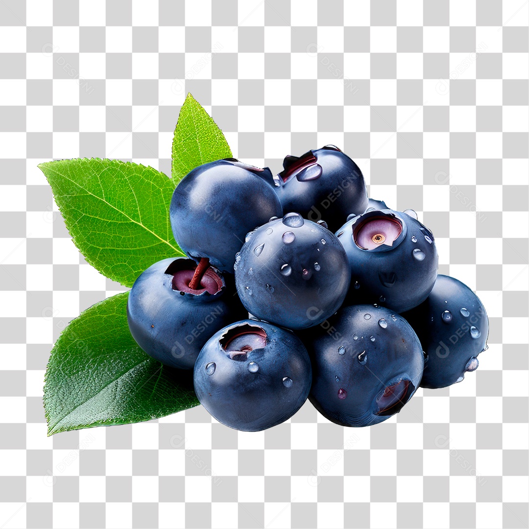 Fruta Mirtilo PNG Transparente