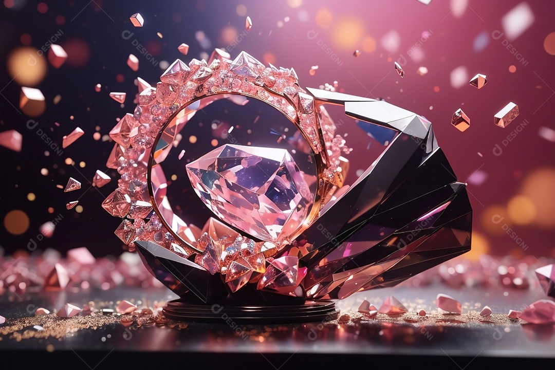 Conceito do dia da mulher escultura em forma feminina feita de quartzo rosa