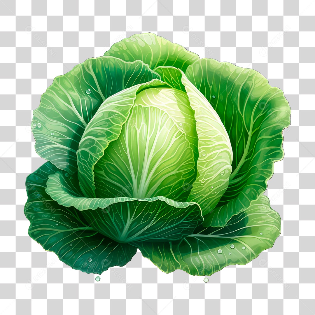 Repolho Verde PNG Transparente