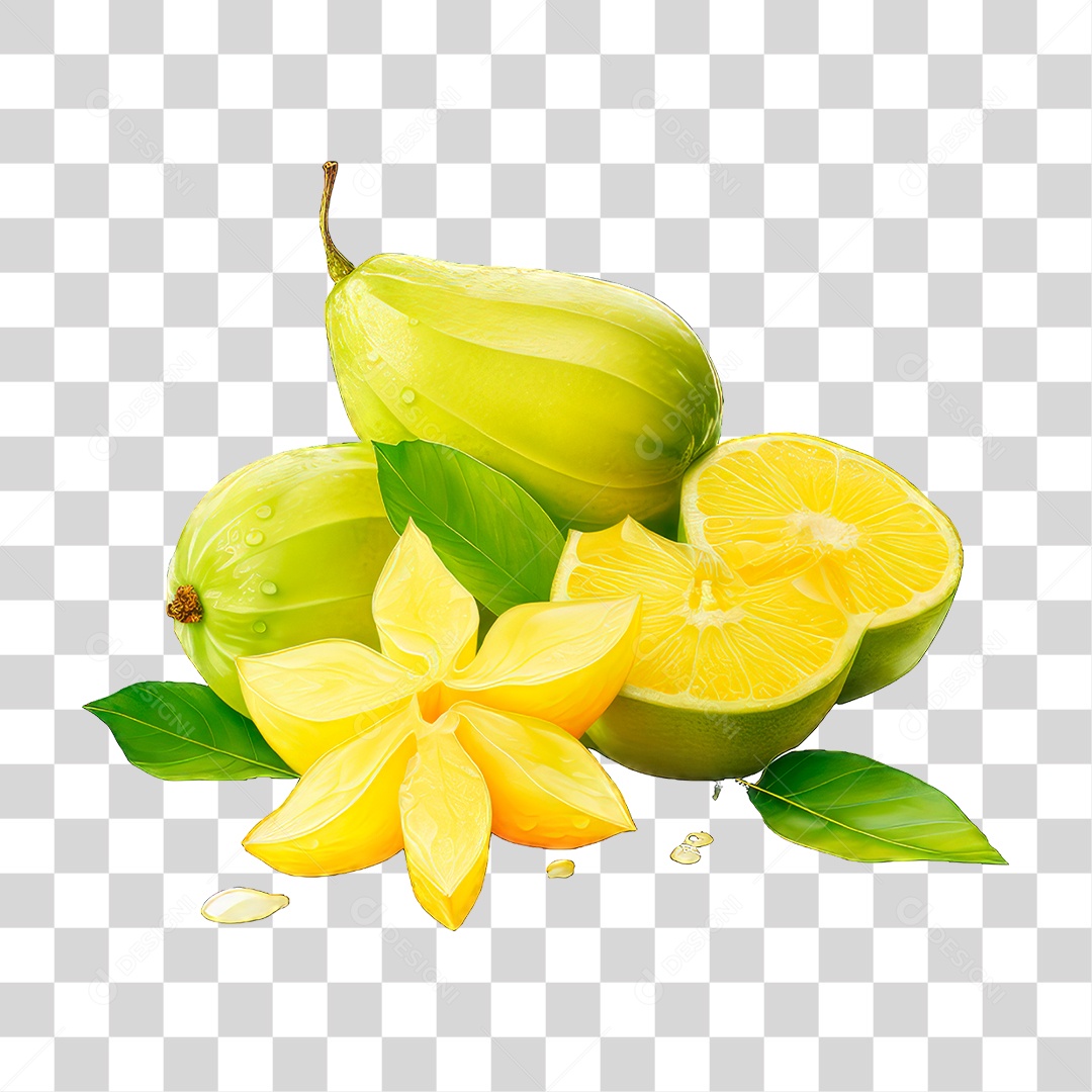 Carambolas Madura PNG Transparente