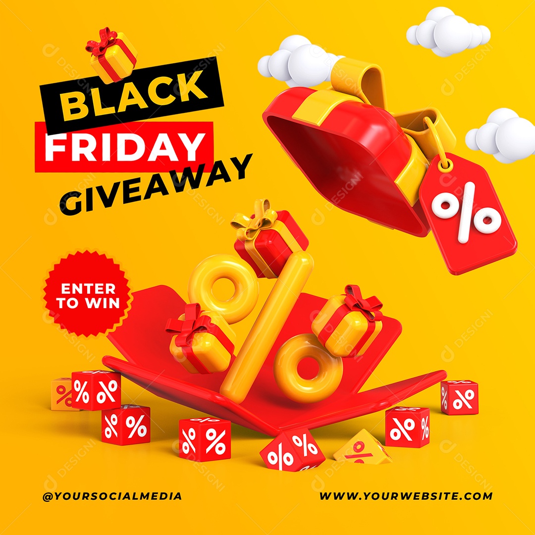 Social Media Black Friday Super Sale PSD Editável