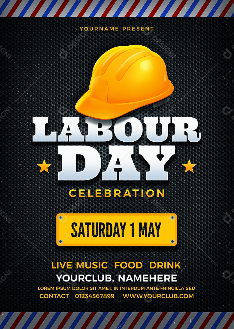 Dia Do Trabalho 01 de Maio Social Media PSD Editável