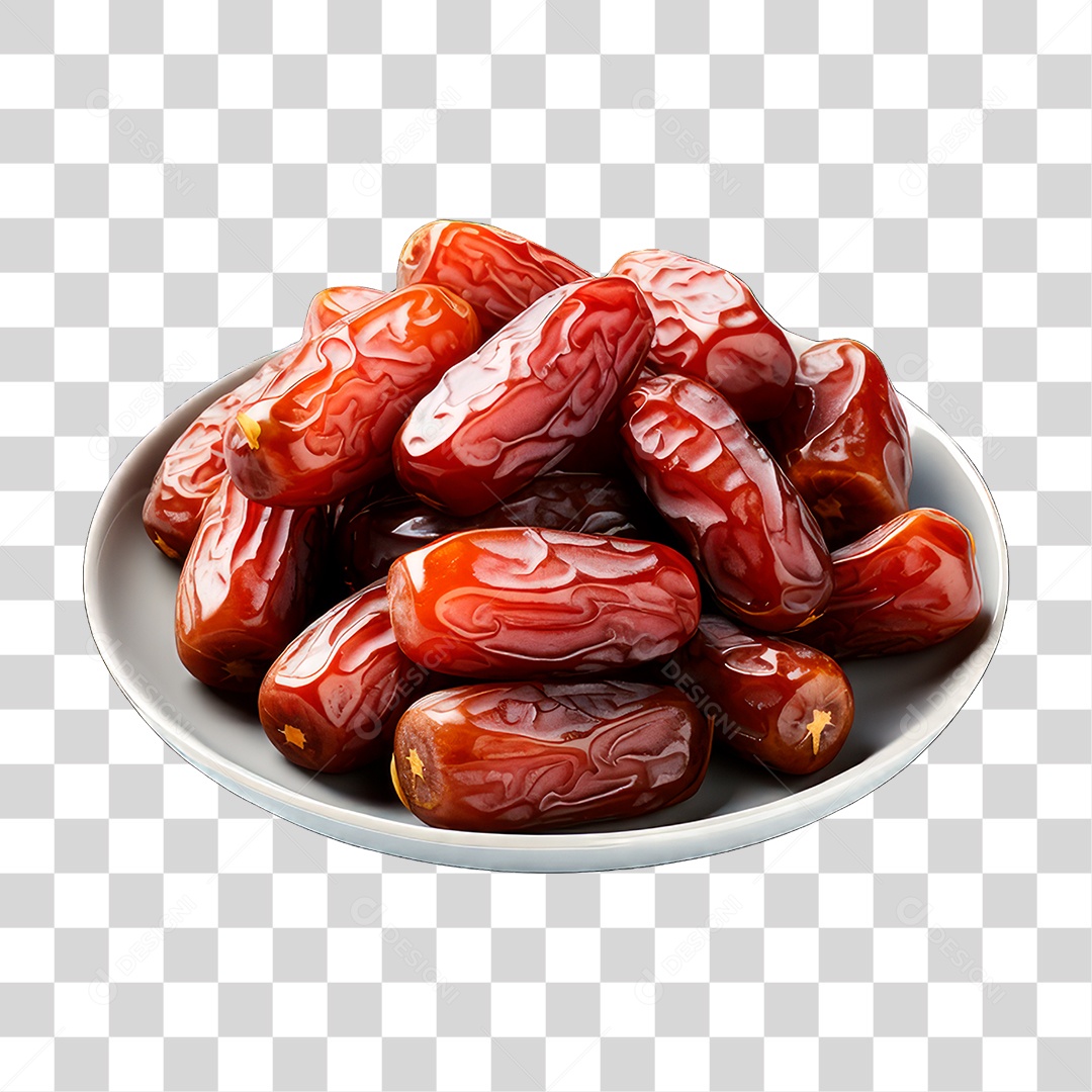 Prato de Tâmaras PNG Transparente