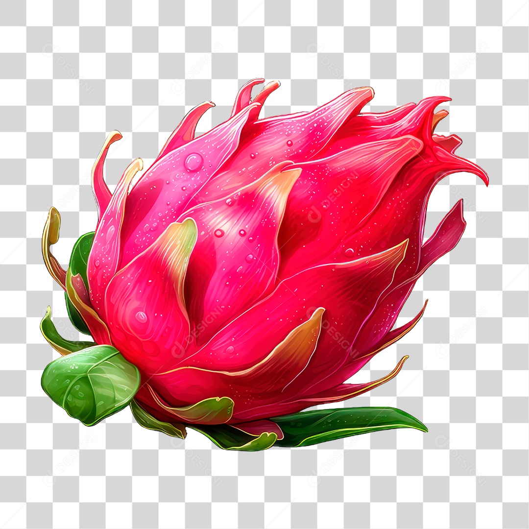 Pitaia Fruta PNG Transparente