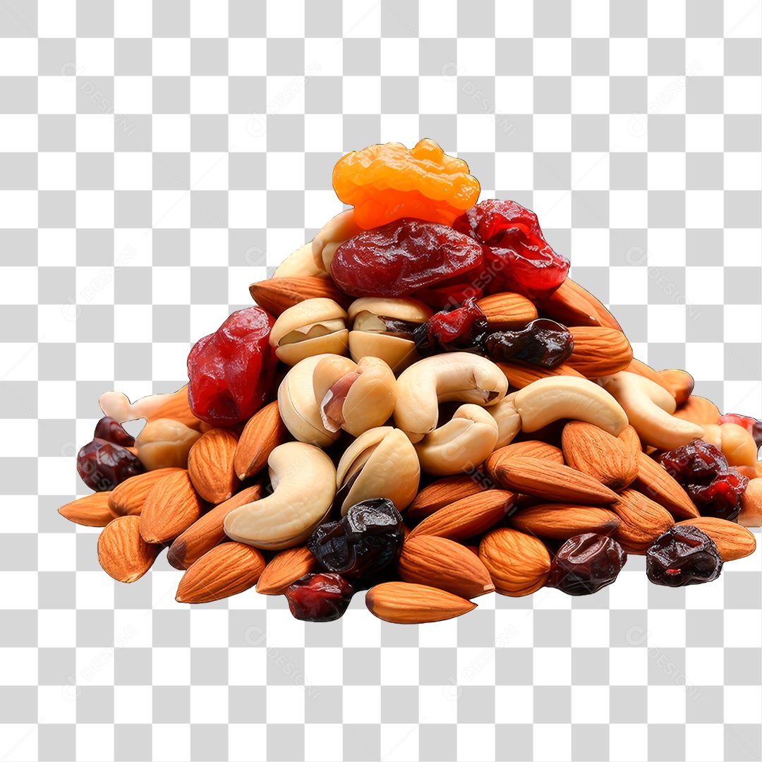 Castanhas e Damascos PNG Transparente