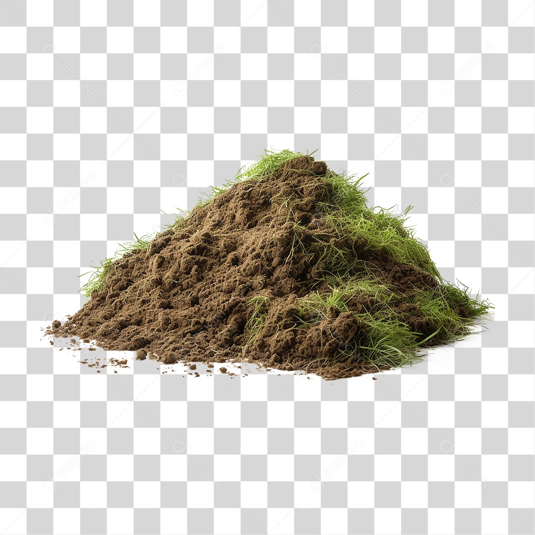 Monte de Terra Grama PNG Transparente