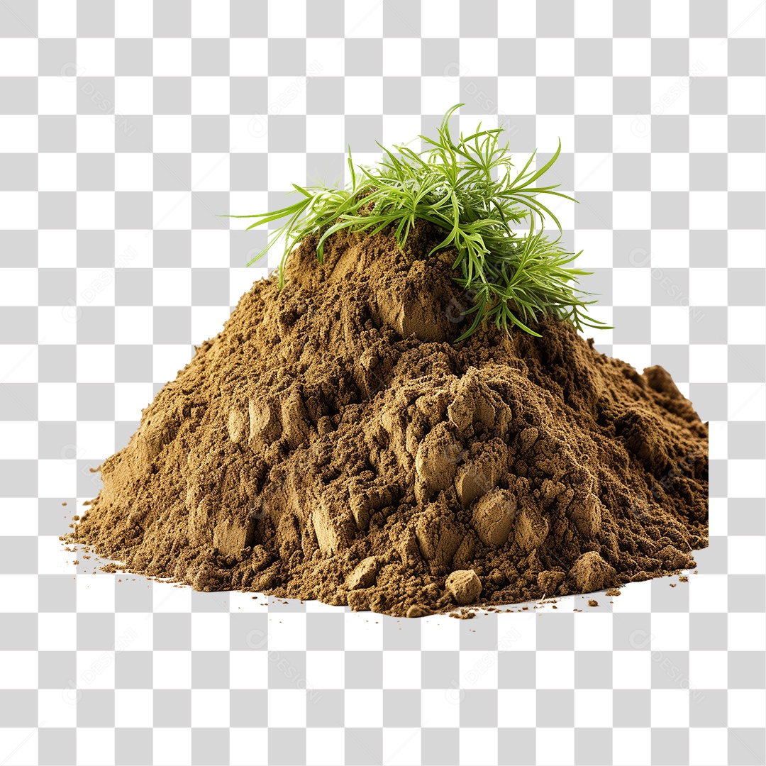 Monte de Terra Grama PNG Transparente