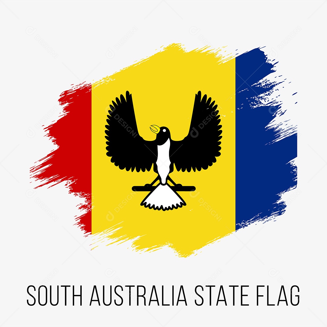 Bandeira do Estado de Sul da Austrália Vetor EPS