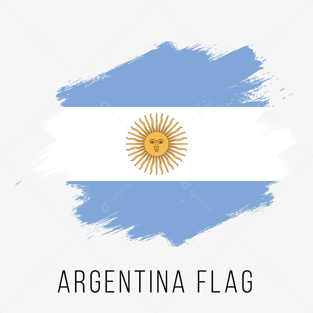 Bandeira da Argentina Ilustração Vetor EPS